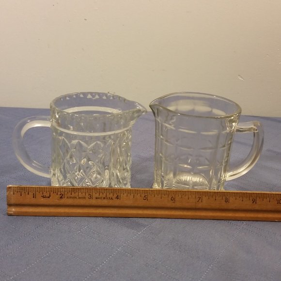 Vintage Two Glass Creamers - Picture 7 of 10